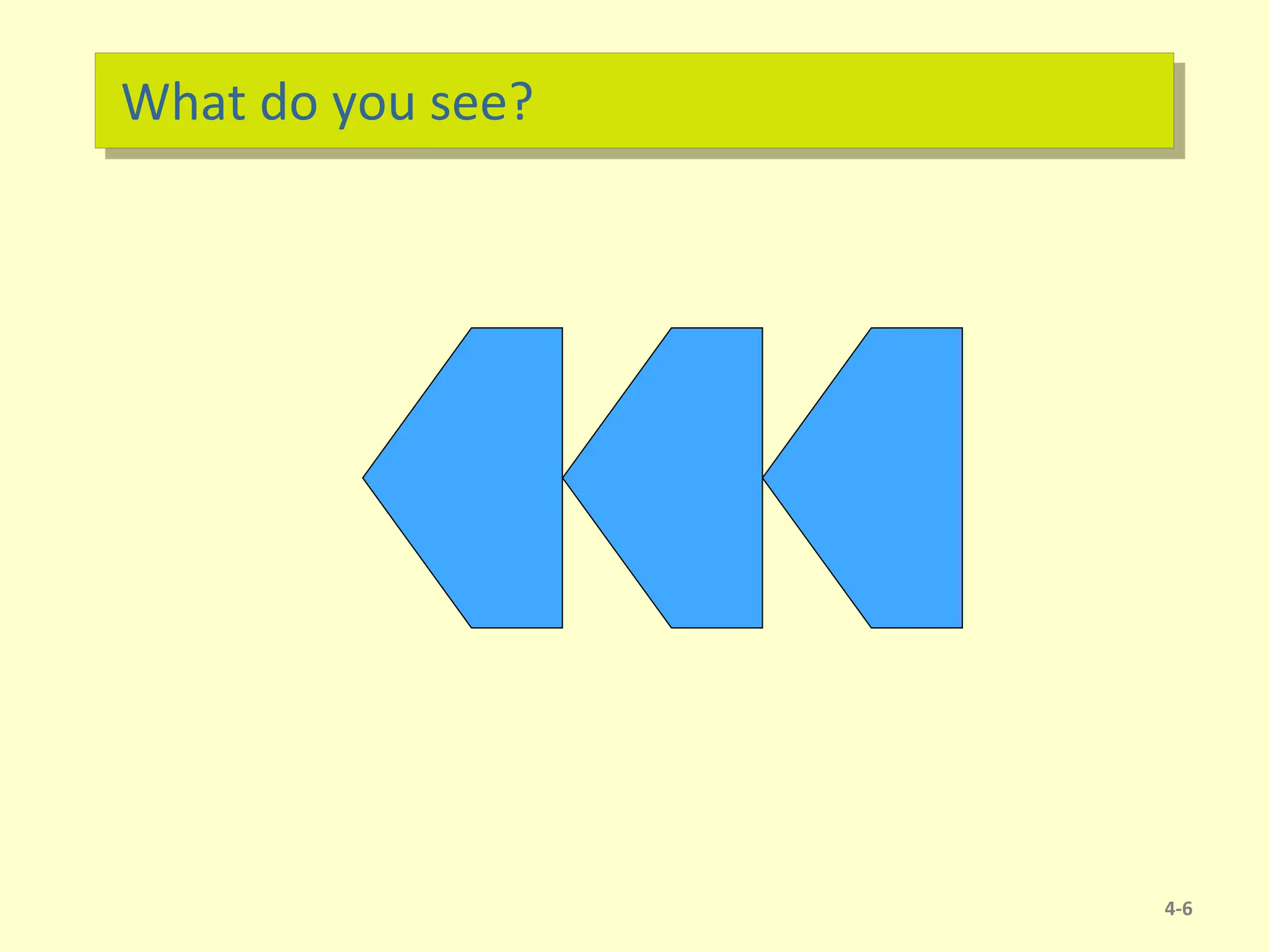 What do you see?
4-6
 