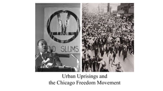 Urban Uprisings and
the Chicago Freedom Movement
 