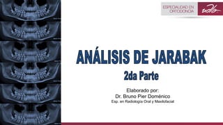 Elaborado por:
Dr. Bruno Pier Doménico
Esp. en Radiología Oral y Maxilofacial
 