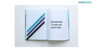 Sometimes
it may not
work well...
 