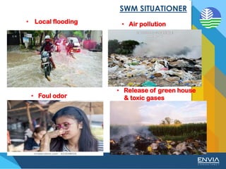 SWM SITUATIONER
• Local flooding
• Release of green house
& toxic gases
• Foul odor
• Air pollution
 