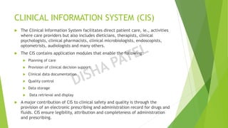 3.1 Information system in healthcare (ICT) | PPTX