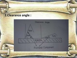 2.Clearance angle :
 