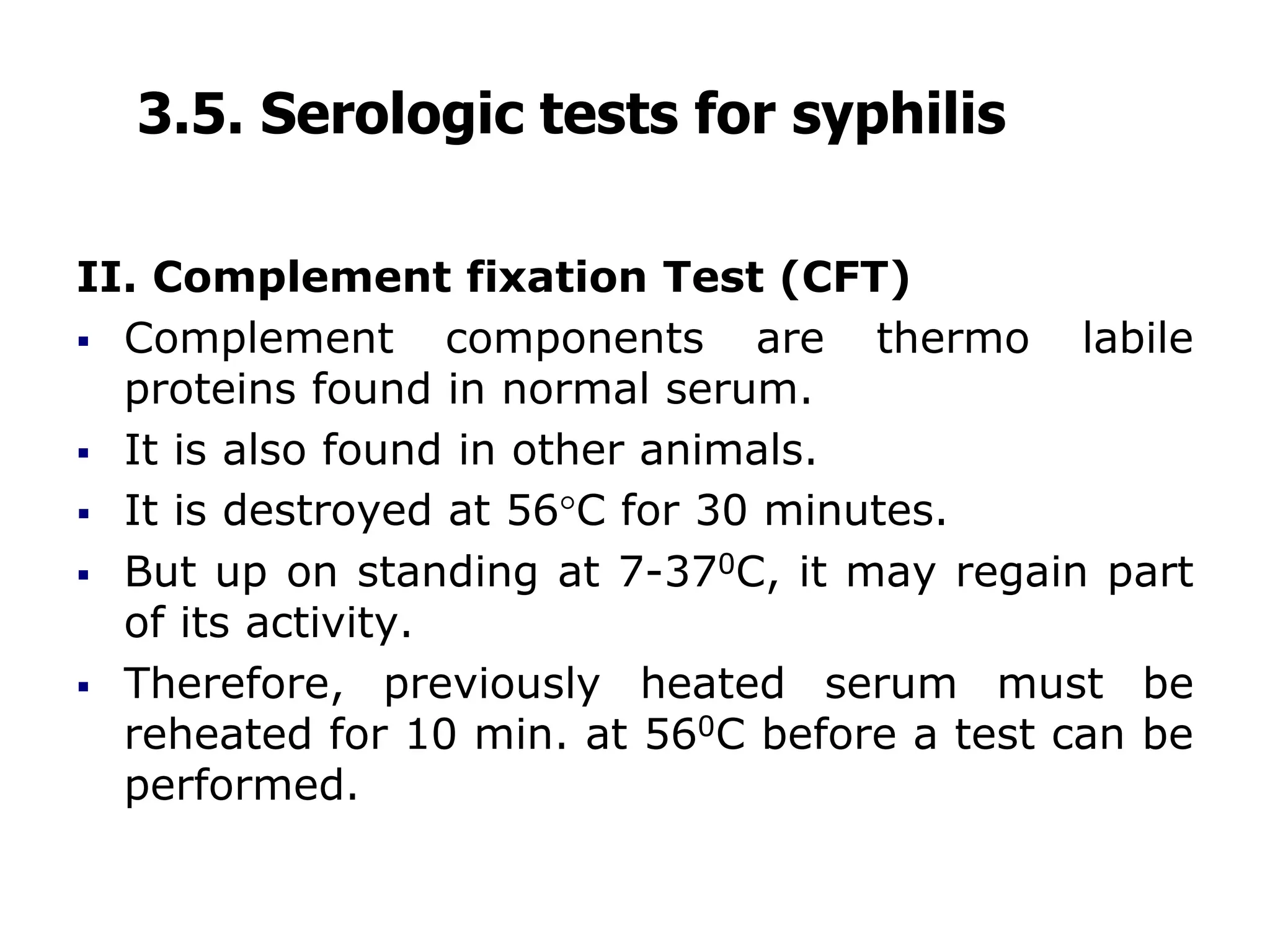 Syphilis Serology serological test for medical laboratory.ppt