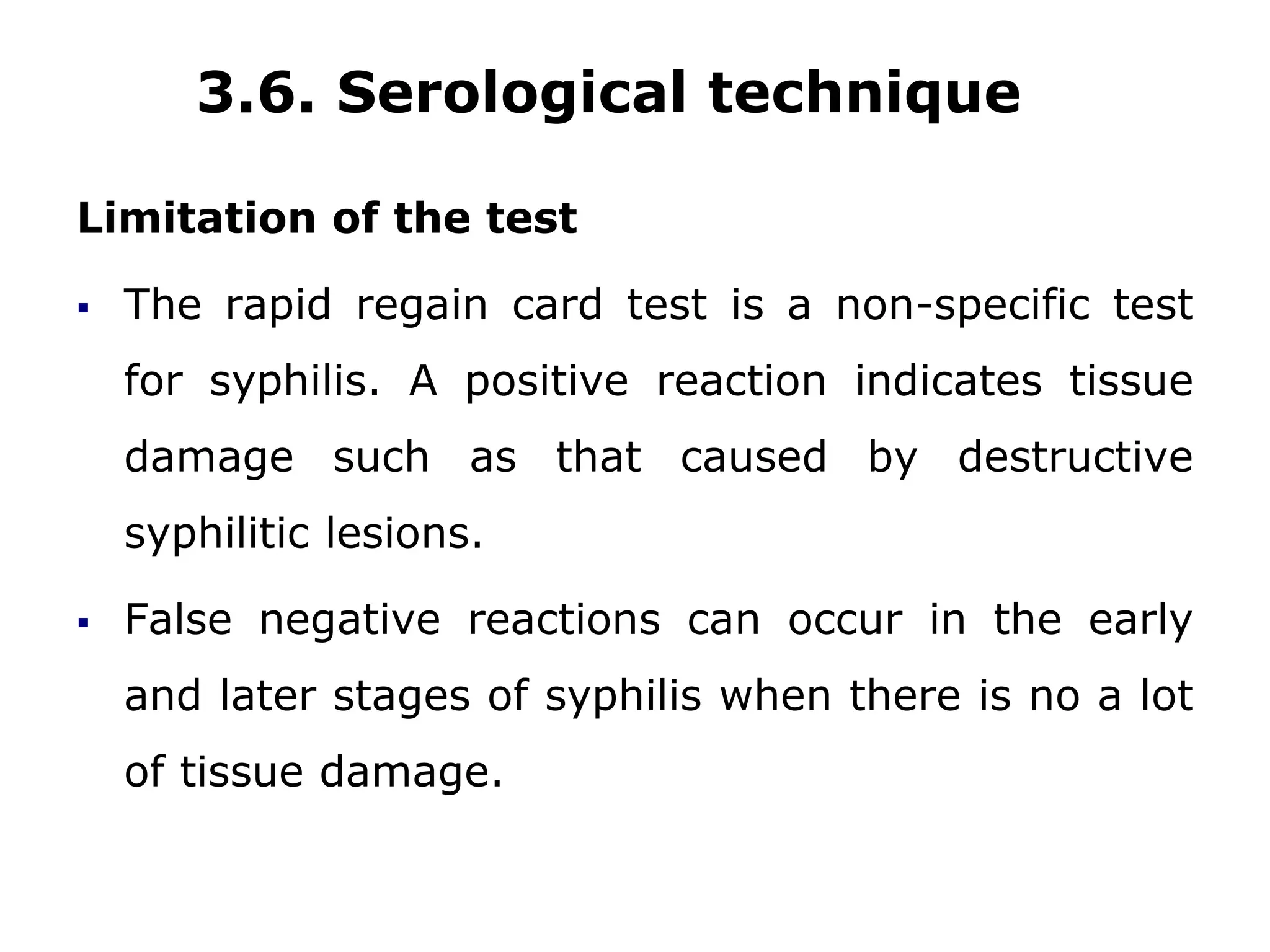 Syphilis Serology serological test for medical laboratory.ppt