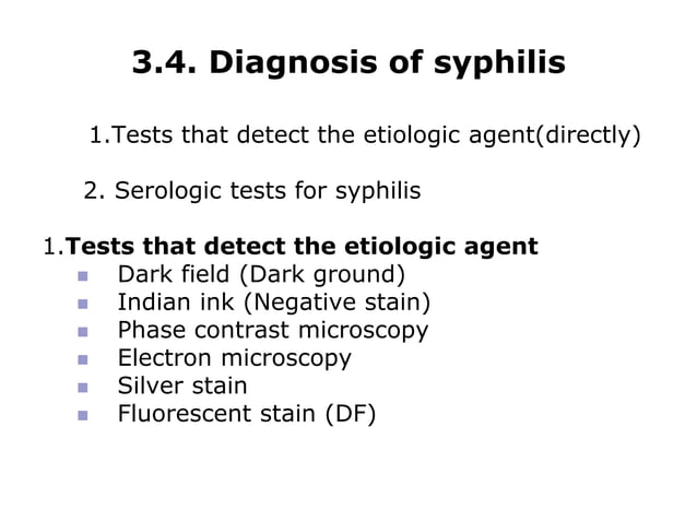 Syphilis Serology serological test for medical laboratory.ppt