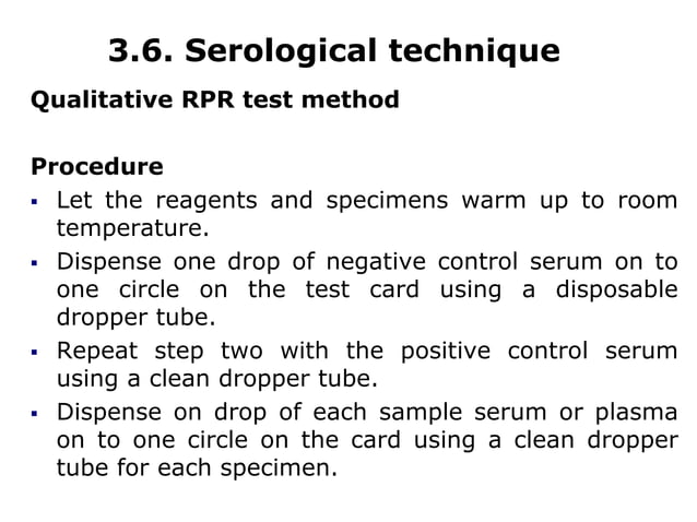 Syphilis Serology serological test for medical laboratory.ppt