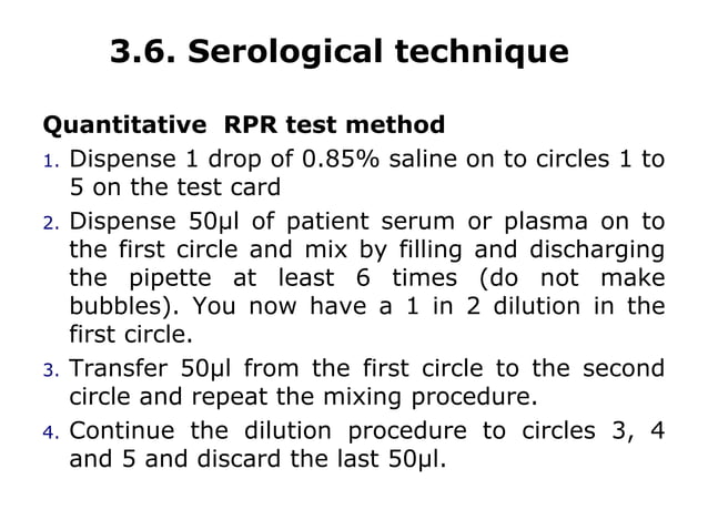 Syphilis Serology serological test for medical laboratory.ppt