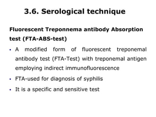 Syphilis Serology serological test for medical laboratory.ppt