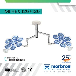 MI HEX 126+126 LED SURGICAL LIGHTS Morbros India