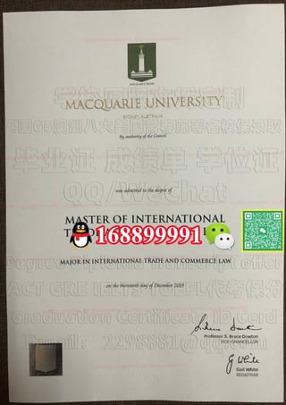 Macquarie University degree offer diploma Transcript | PDF