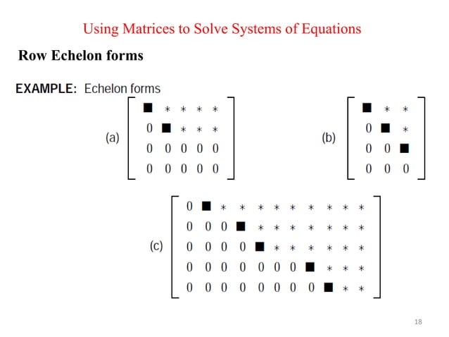 Solving Linear systems of Equations-Gauss elimination method | PPT