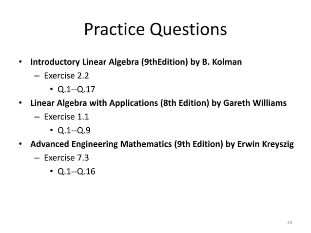 Solving Linear systems of Equations-Gauss elimination method | PPT