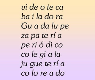vi de o te ca
ba i la do ra
Gu a da lu pe
za pa te rí a
pe ri ó di co
co le gi a la
ju gue te rí a
co lo re a do
 