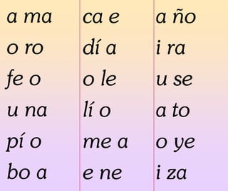 a ma
o ro
fe o
u na
pí o
bo a
ca e
dí a
o le
lí o
me a
e ne
a ño
i ra
u se
a to
o ye
i za
 