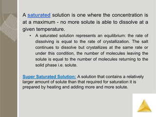 3. Solutions. detail notes on solutions and explanation | PPTX