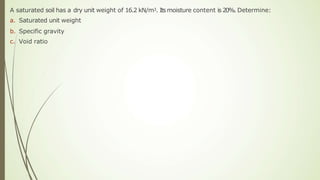 Weight - Volume Relationships and Plasticity | PPTX