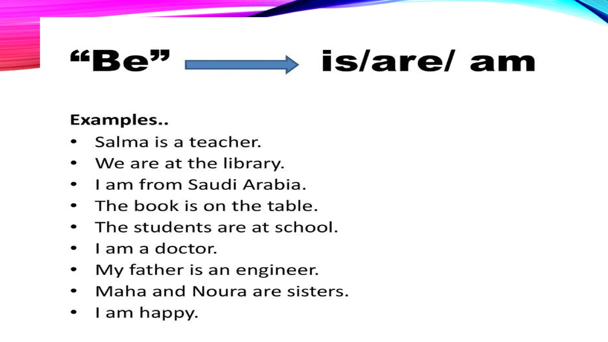 MATERI SIMPLE PRESENT TENSE (IS, AM, ARE)