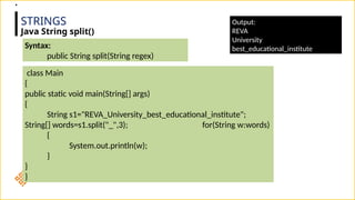 3.1 STRINGS (1) java jksdbkjdbsjsef.pptx