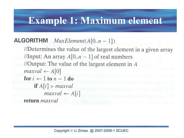 3. analysis of algorithms efficiency.ppt | Computing | Technology ...