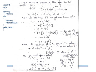 count=1;
fn(n)
{
if(n==1)
return 1;
else
{
count++;
return fn(n/2);
}
print count;
}
 