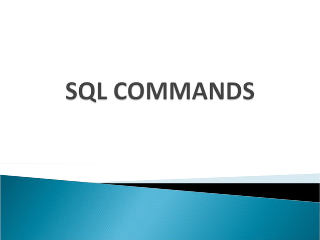 PPt on MY SQL basics and its types with examples | PPT