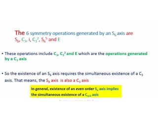 Proper Rotation Group 3. improper rotation axis, group theory | PPTX