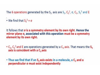 Proper Rotation Group 3. improper rotation axis, group theory | PPTX