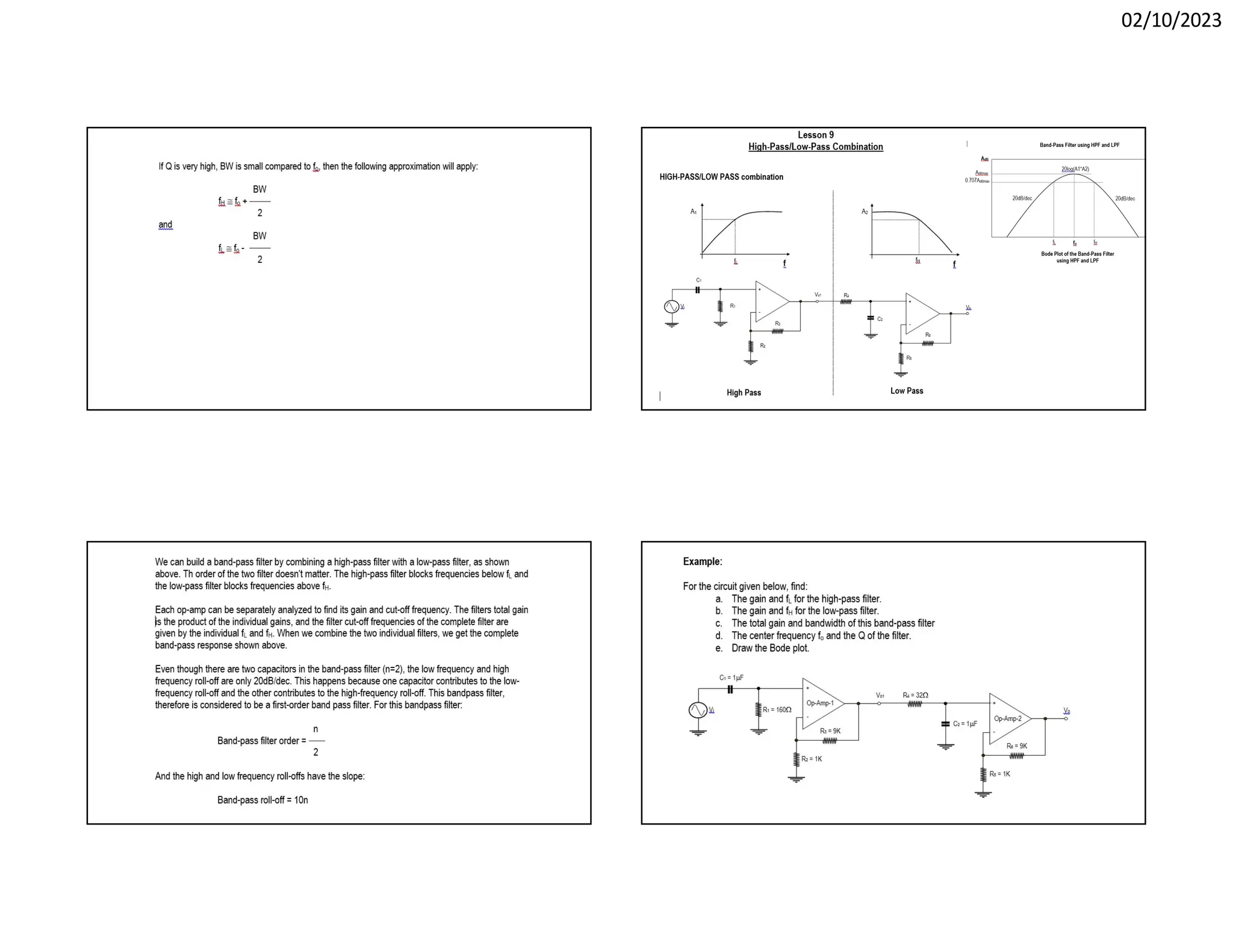 Filters low pass filter high pass filter and band pass filter | PPT