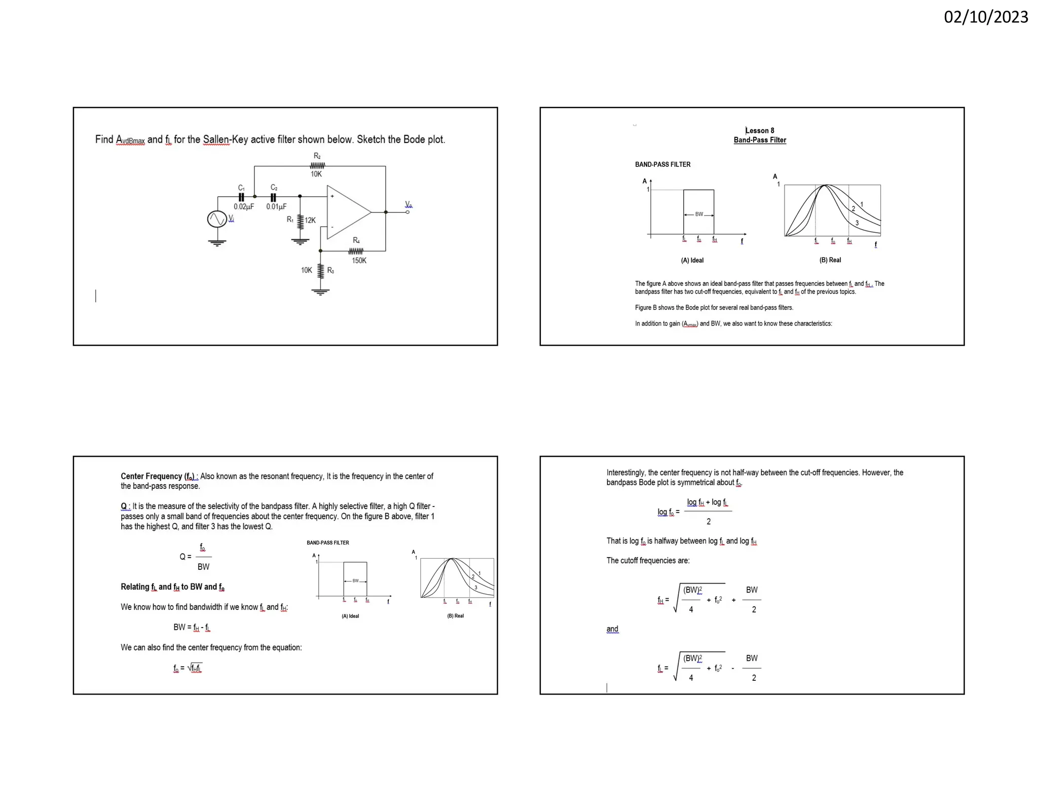Filters low pass filter high pass filter and band pass filter | PPT