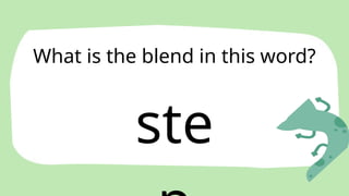 ste
What is the blend in this word?