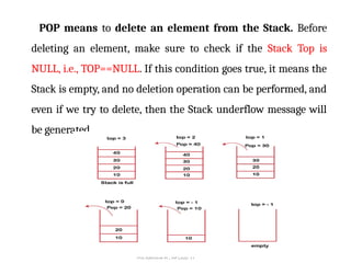 Stacks – Implementation of stack using array and Linked List ...