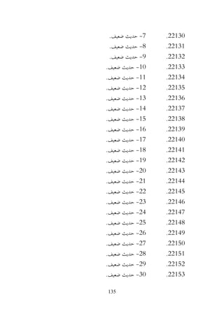 135
22130
.
7
-
.‫ضعيف‬ ‫حديث‬
22131
.
8
-
.‫ضعيف‬ ‫حديث‬
22132
.
9
-
.‫ضعيف‬ ‫حديث‬
22133
.
10
-
.‫ضعيف‬ ‫حديث‬
22134
.
11
-
.‫ضعيف‬ ‫حديث‬
22135
.
12
-
.‫ضعيف‬ ‫حديث‬
22136
.
13
-
.‫ضعيف‬ ‫حديث‬
22137
.
14
-
.‫ضعيف‬ ‫حديث‬
22138
.
15
-
.‫ضعيف‬ ‫حديث‬
22139
.
16
-
.‫ضعيف‬ ‫حديث‬
22140
.
17
-
.‫ضعيف‬ ‫حديث‬
22141
.
18
-
.‫ضعيف‬ ‫حديث‬
22142
.
19
-
.‫ضعيف‬ ‫حديث‬
22143
.
20
-
.‫ضعيف‬ ‫حديث‬
22144
.
21
-
.‫ضعيف‬ ‫حديث‬
22145
.
22
-
.‫ضعيف‬ ‫حديث‬
22146
.
23
-
.‫ضعيف‬ ‫حديث‬
22147
.
24
-
.‫ضعيف‬ ‫حديث‬
22148
.
25
-
.‫ضعيف‬ ‫حديث‬
22149
.
26
-
.‫ضعيف‬ ‫حديث‬
22150
.
27
-
.‫ضعيف‬ ‫حديث‬
22151
.
28
-
.‫ضعيف‬ ‫حديث‬
22152
.
29
-
.‫ضعيف‬ ‫حديث‬
22153
.
30
-
.‫ضعيف‬ ‫حديث‬
 
