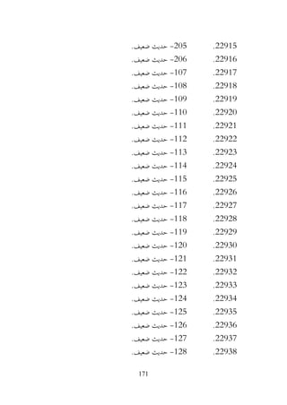 171
22915
.
205
-
.‫ضعيف‬ ‫حديث‬
22916
.
206
-
.‫ضعيف‬ ‫حديث‬
22917
.
107
-
.‫ضعيف‬ ‫حديث‬
22918
.
108
-
.‫ضعيف‬ ‫حديث‬
22919
.
109
-
.‫ضعيف‬ ‫حديث‬
22920
.
110
-
.‫ضعيف‬ ‫حديث‬
22921
.
111
-
.‫ضعيف‬ ‫حديث‬
22922
.
112
-
.‫ضعيف‬ ‫حديث‬
22923
.
113
-
.‫ضعيف‬ ‫حديث‬
22924
.
114
-
.‫ضعيف‬ ‫حديث‬
22925
.
115
-
.‫ضعيف‬ ‫حديث‬
22926
.
116
-
.‫ضعيف‬ ‫حديث‬
22927
.
117
-
.‫ضعيف‬ ‫حديث‬
22928
.
118
-
.‫ضعيف‬ ‫حديث‬
22929
.
119
-
.‫ضعيف‬ ‫حديث‬
22930
.
120
-
.‫ضعيف‬ ‫حديث‬
22931
.
121
-
.‫ضعيف‬ ‫حديث‬
22932
.
122
-
.‫ضعيف‬ ‫حديث‬
22933
.
123
-
.‫ضعيف‬ ‫حديث‬
22934
.
124
-
.‫ضعيف‬ ‫حديث‬
22935
.
125
-
.‫ضعيف‬ ‫حديث‬
22936
.
126
-
.‫ضعيف‬ ‫حديث‬
22937
.
127
-
.‫ضعيف‬ ‫حديث‬
22938
.
128
-
.‫ضعيف‬ ‫حديث‬
 