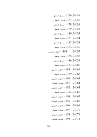 224
24049
.
176
-
.‫ضعيف‬ ‫حديث‬
24050
.
177
-
.‫ضعيف‬ ‫حديث‬
24051
.
178
-
.‫ضعيف‬ ‫حديث‬
24052
.
179
-
.‫ضعيف‬ ‫حديث‬
24053
.
180
-
.‫ضعيف‬ ‫حديث‬
24054
.
181
-
.‫ضعيف‬ ‫حديث‬
24055
.
182
-
.‫ضعيف‬ ‫حديث‬
24056
.
183
-
.‫ضعيف‬ ‫حديث‬
24057
.
184
-
.‫ضعيف‬ ‫حديث‬
24058
.
185
-
.‫ضعيف‬ ‫حديث‬
24059
.
186
-
.‫ضعيف‬ ‫حديث‬
24060
.
187
-
.‫ضعيف‬ ‫حديث‬
24061
.
188
-
.‫ضعيف‬ ‫حديث‬
24062
.
189
-
.‫ضعيف‬ ‫حديث‬
24063
.
190
-
.‫ضعيف‬ ‫حديث‬
24064
.
191
-
.‫ضعيف‬ ‫حديث‬
24065
.
192
-
.‫ضعيف‬ ‫حديث‬
24066
.
193
-
.‫ضعيف‬ ‫حديث‬
24067
.
194
-
.‫ضعيف‬ ‫حديث‬
24068
.
195
-
.‫ضعيف‬ ‫حديث‬
24069
.
196
-
.‫ضعيف‬ ‫حديث‬
24070
.
197
-
.‫ضعيف‬ ‫حديث‬
24071
.
198
-
.‫ضعيف‬ ‫حديث‬
24072
.
199
-
.‫ضعيف‬ ‫حديث‬
 
