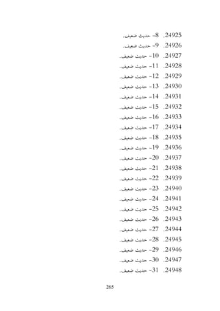 265
24925
.
8
-
.‫ضعيف‬ ‫حديث‬
24926
.
9
-
.‫ضعيف‬ ‫حديث‬
24927
.
10
-
.‫ضعيف‬ ‫حديث‬
24928
.
11
-
.‫ضعيف‬ ‫حديث‬
24929
.
12
-
.‫ضعيف‬ ‫حديث‬
24930
.
13
-
.‫ضعيف‬ ‫حديث‬
24931
.
14
-
.‫ضعيف‬ ‫حديث‬
24932
.
15
-
.‫ضعيف‬ ‫حديث‬
24933
.
16
-
.‫ضعيف‬ ‫حديث‬
24934
.
17
-
.‫ضعيف‬ ‫حديث‬
24935
.
18
-
.‫ضعيف‬ ‫حديث‬
24936
.
19
-
.‫ضعيف‬ ‫حديث‬
24937
.
20
-
.‫ضعيف‬ ‫حديث‬
24938
.
21
-
.‫ضعيف‬ ‫حديث‬
24939
.
22
-
.‫ضعيف‬ ‫حديث‬
24940
.
23
-
.‫ضعيف‬ ‫حديث‬
24941
.
24
-
.‫ضعيف‬ ‫حديث‬
24942
.
25
-
‫حديث‬
.‫ضعيف‬
24943
.
26
-
.‫ضعيف‬ ‫حديث‬
24944
.
27
-
.‫ضعيف‬ ‫حديث‬
24945
.
28
-
.‫ضعيف‬ ‫حديث‬
24946
.
29
-
.‫ضعيف‬ ‫حديث‬
24947
.
30
-
.‫ضعيف‬ ‫حديث‬
24948
.
31
-
.‫ضعيف‬ ‫حديث‬
 