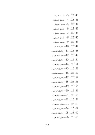 275
25140
.
3
-
.‫ضعيف‬ ‫حديث‬
25141
.
4
-
.‫ضعيف‬ ‫حديث‬
25142
.
5
-
.‫ضعيف‬ ‫حديث‬
25143
.
6
-
.‫ضعيف‬ ‫حديث‬
25144
.
7
-
.‫ضعيف‬ ‫حديث‬
25145
.
8
-
.‫ضعيف‬ ‫حديث‬
25146
.
9
-
.‫ضعيف‬ ‫حديث‬
25147
.
10
-
.‫ضعيف‬ ‫حديث‬
25148
.
11
-
.‫ضعيف‬ ‫حديث‬
25149
.
12
-
.‫ضعيف‬ ‫حديث‬
25150
.
13
-
.‫ضعيف‬ ‫حديث‬
25151
.
14
-
.‫ضعيف‬ ‫حديث‬
25152
.
15
-
.‫ضعيف‬ ‫حديث‬
25153
.
16
-
‫حديث‬
.‫ضعيف‬
25154
.
17
-
.‫ضعيف‬ ‫حديث‬
25155
.
18
-
.‫ضعيف‬ ‫حديث‬
25156
.
19
-
.‫ضعيف‬ ‫حديث‬
25157
.
20
-
.‫ضعيف‬ ‫حديث‬
25158
.
21
-
.‫ضعيف‬ ‫حديث‬
25159
.
22
-
.‫ضعيف‬ ‫حديث‬
25160
.
23
-
.‫ضعيف‬ ‫حديث‬
25161
.
24
-
.‫ضعيف‬ ‫حديث‬
25162
.
25
-
.‫ضعيف‬ ‫حديث‬
25163
.
26
-
.‫ضعيف‬ ‫حديث‬
 