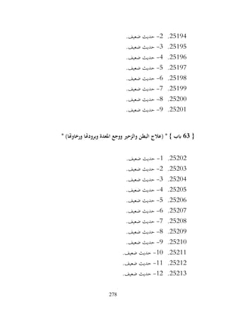 278
25194
.
2
-
.‫ضعيف‬ ‫حديث‬
25195
.
3
-
.‫ضعيف‬ ‫حديث‬
25196
.
4
-
.‫ضعيف‬ ‫حديث‬
25197
.
5
-
.‫ضعيف‬ ‫حديث‬
25198
.
6
-
.‫ضعيف‬ ‫حديث‬
25199
.
7
-
.‫ضعيف‬ ‫حديث‬
25200
.
8
-
.‫ضعيف‬ ‫حديث‬
25201
.
9
-
.‫ضعيف‬ ‫حديث‬
{
63
* )‫ورخاوهتا‬ ‫وبرودهتا‬ ‫املعدة‬ ‫ووجع‬ ‫والزحري‬ ‫البطن‬ ‫(عالج‬ * } ‫ابب‬
25202
.
1
-
.‫ضعيف‬ ‫حديث‬
25203
.
2
-
.‫ضعيف‬ ‫حديث‬
25204
.
3
-
.‫ضعيف‬ ‫حديث‬
25205
.
4
-
.‫ضعيف‬ ‫حديث‬
25206
.
5
-
.‫ضعيف‬ ‫حديث‬
25207
.
6
-
.‫ضعيف‬ ‫حديث‬
25208
.
7
-
.‫ضعيف‬ ‫حديث‬
25209
.
8
-
.‫ضعيف‬ ‫حديث‬
25210
.
9
-
.‫ضعيف‬ ‫حديث‬
25211
.
10
-
.‫ضعيف‬ ‫حديث‬
25212
.
11
-
.‫ضعيف‬ ‫حديث‬
25213
.
12
-
.‫ضعيف‬ ‫حديث‬
 