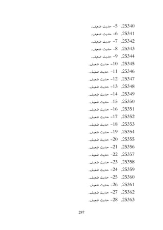 287
25340
.
5
-
.‫ضعيف‬ ‫حديث‬
25341
.
6
-
.‫ضعيف‬ ‫حديث‬
25342
.
7
-
.‫ضعيف‬ ‫حديث‬
25343
.
8
-
.‫ضعيف‬ ‫حديث‬
25344
.
9
-
.‫ضعيف‬ ‫حديث‬
25345
.
10
-
.‫ضعيف‬ ‫حديث‬
25346
.
11
-
.‫ضعيف‬ ‫حديث‬
25347
.
12
-
.‫ضعيف‬ ‫حديث‬
25348
.
13
-
.‫ضعيف‬ ‫حديث‬
25349
.
14
-
.‫ضعيف‬ ‫حديث‬
25350
.
15
-
.‫ضعيف‬ ‫حديث‬
25351
.
16
-
.‫ضعيف‬ ‫حديث‬
25352
.
17
-
.‫ضعيف‬ ‫حديث‬
25353
.
18
-
.‫ضعيف‬ ‫حديث‬
25354
.
19
-
.‫ضعيف‬ ‫حديث‬
25355
.
20
-
.‫ضعيف‬ ‫حديث‬
25356
.
21
-
.‫ضعيف‬ ‫حديث‬
25357
.
22
-
.‫ضعيف‬ ‫حديث‬
25358
.
23
-
.‫ضعيف‬ ‫حديث‬
25359
.
24
-
.‫ضعيف‬ ‫حديث‬
25360
.
25
-
.‫ضعيف‬ ‫حديث‬
25361
.
26
-
.‫ضعيف‬ ‫حديث‬
25362
.
27
-
.‫ضعيف‬ ‫حديث‬
25363
.
28
-
.‫ضعيف‬ ‫حديث‬
 