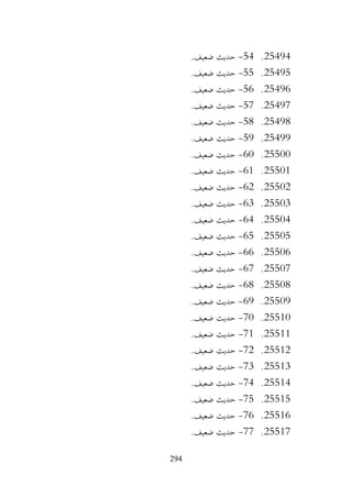 294
25494
.
54
-
.‫ضعيف‬ ‫حديث‬
25495
.
55
-
.‫ضعيف‬ ‫حديث‬
25496
.
56
-
.‫ضعيف‬ ‫حديث‬
25497
.
57
-
.‫ضعيف‬ ‫حديث‬
25498
.
58
-
.‫ضعيف‬ ‫حديث‬
25499
.
59
-
.‫ضعيف‬ ‫حديث‬
25500
.
60
-
.‫ضعيف‬ ‫حديث‬
25501
.
61
-
.‫ضعيف‬ ‫حديث‬
25502
.
62
-
.‫ضعيف‬ ‫حديث‬
25503
.
63
-
.‫ضعيف‬ ‫حديث‬
25504
.
64
-
.‫ضعيف‬ ‫حديث‬
25505
.
65
-
.‫ضعيف‬ ‫حديث‬
25506
.
66
-
.‫ضعيف‬ ‫حديث‬
25507
.
67
-
.‫ضعيف‬ ‫حديث‬
25508
.
68
-
.‫ضعيف‬ ‫حديث‬
25509
.
69
-
.‫ضعيف‬ ‫حديث‬
25510
.
70
-
.‫ضعيف‬ ‫حديث‬
25511
.
71
-
.‫ضعيف‬ ‫حديث‬
25512
.
72
-
.‫ضعيف‬ ‫حديث‬
25513
.
73
-
.‫ضعيف‬ ‫حديث‬
25514
.
74
-
.‫ضعيف‬ ‫حديث‬
25515
.
75
-
.‫ضعيف‬ ‫حديث‬
25516
.
76
-
.‫ضعيف‬ ‫حديث‬
25517
.
77
-
.‫ضعيف‬ ‫حديث‬
 