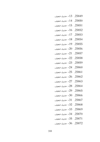 310
25849
.
13
-
.‫ضعيف‬ ‫حديث‬
25850
.
14
-
.‫ضعيف‬ ‫حديث‬
25851
.
15
-
.‫ضعيف‬ ‫حديث‬
25852
.
16
-
.‫ضعيف‬ ‫حديث‬
25853
.
17
-
.‫ضعيف‬ ‫حديث‬
25854
.
18
-
.‫ضعيف‬ ‫حديث‬
25855
.
19
-
.‫ضعيف‬ ‫حديث‬
25856
.
20
-
.‫ضعيف‬ ‫حديث‬
25857
.
21
-
.‫ضعيف‬ ‫حديث‬
25858
.
22
-
.‫ضعيف‬ ‫حديث‬
25859
.
23
-
.‫ضعيف‬ ‫حديث‬
25860
.
24
-
.‫ضعيف‬ ‫حديث‬
25861
.
25
-
.‫ضعيف‬ ‫حديث‬
25862
.
26
-
.‫ضعيف‬ ‫حديث‬
25863
.
27
-
.‫ضعيف‬ ‫حديث‬
25864
.
28
-
.‫ضعيف‬ ‫حديث‬
25865
.
29
-
.‫ضعيف‬ ‫حديث‬
25866
.
30
-
.‫ضعيف‬ ‫حديث‬
25867
.
31
-
.‫ضعيف‬ ‫حديث‬
25868
.
32
-
.‫ضعيف‬ ‫حديث‬
25869
.
33
-
.‫ضعيف‬ ‫حديث‬
25870
.
34
-
.‫ضعيف‬ ‫حديث‬
25871
.
35
-
.‫ضعيف‬ ‫حديث‬
25872
.
36
-
.‫ضعيف‬ ‫حديث‬
 