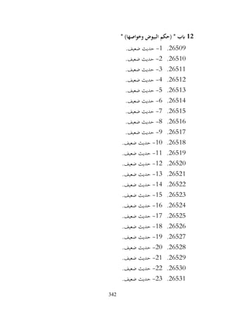 342
12
* )‫وخواصها‬ ‫البيوض‬ ‫(حكم‬ * ‫ابب‬
26509
.
1
-
.‫ضعيف‬ ‫حديث‬
26510
.
2
-
.‫ضعيف‬ ‫حديث‬
26511
.
3
-
.‫ضعيف‬ ‫حديث‬
26512
.
4
-
.‫ضعيف‬ ‫حديث‬
26513
.
5
-
.‫ضعيف‬ ‫حديث‬
26514
.
6
-
.‫ضعيف‬ ‫حديث‬
26515
.
7
-
.‫ضعيف‬ ‫حديث‬
26516
.
8
-
.‫ضعيف‬ ‫حديث‬
26517
.
9
-
.‫ضعيف‬ ‫حديث‬
26518
.
10
-
.‫ضعيف‬ ‫حديث‬
26519
.
11
-
.‫ضعيف‬ ‫حديث‬
26520
.
12
-
‫حديث‬
.‫ضعيف‬
26521
.
13
-
.‫ضعيف‬ ‫حديث‬
26522
.
14
-
.‫ضعيف‬ ‫حديث‬
26523
.
15
-
.‫ضعيف‬ ‫حديث‬
26524
.
16
-
.‫ضعيف‬ ‫حديث‬
26525
.
17
-
.‫ضعيف‬ ‫حديث‬
26526
.
18
-
.‫ضعيف‬ ‫حديث‬
26527
.
19
-
.‫ضعيف‬ ‫حديث‬
26528
.
20
-
.‫ضعيف‬ ‫حديث‬
26529
.
21
-
.‫ضعيف‬ ‫حديث‬
26530
.
22
-
.‫ضعيف‬ ‫حديث‬
26531
.
23
-
.‫ضعيف‬ ‫حديث‬
 