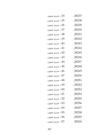 427
28237
.
34
-
.‫ضعيف‬ ‫حديث‬
28238
.
35
-
.‫ضعيف‬ ‫حديث‬
28239
.
36
-
.‫ضعيف‬ ‫حديث‬
28240
.
37
-
.‫ضعيف‬ ‫حديث‬
28241
.
38
-
.‫ضعيف‬ ‫حديث‬
28242
.
39
-
.‫ضعيف‬ ‫حديث‬
28243
.
40
-
.‫ضعيف‬ ‫حديث‬
28244
.
41
-
.‫ضعيف‬ ‫حديث‬
28245
.
42
-
‫حديث‬
.‫ضعيف‬
28246
.
43
-
.‫ضعيف‬ ‫حديث‬
28247
.
44
-
.‫ضعيف‬ ‫حديث‬
28248
.
45
-
.‫ضعيف‬ ‫حديث‬
28249
.
46
-
.‫ضعيف‬ ‫حديث‬
28250
.
47
-
.‫ضعيف‬ ‫حديث‬
28251
.
48
-
.‫ضعيف‬ ‫حديث‬
28252
.
49
-
.‫ضعيف‬ ‫حديث‬
28253
.
50
-
.‫ضعيف‬ ‫حديث‬
28254
.
51
-
.‫ضعيف‬ ‫حديث‬
28255
.
52
-
.‫ضعيف‬ ‫حديث‬
28256
.
53
-
.‫ضعيف‬ ‫حديث‬
28257
.
54
-
.‫ضعيف‬ ‫حديث‬
28258
.
55
-
.‫ضعيف‬ ‫حديث‬
28259
.
56
-
.‫ضعيف‬ ‫حديث‬
28260
.
57
-
.‫ضعيف‬ ‫حديث‬
 