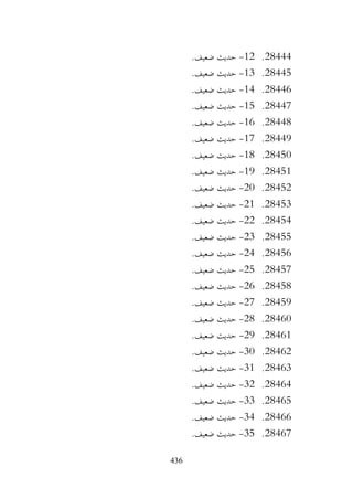 436
28444
.
12
-
.‫ضعيف‬ ‫حديث‬
28445
.
13
-
.‫ضعيف‬ ‫حديث‬
28446
.
14
-
.‫ضعيف‬ ‫حديث‬
28447
.
15
-
.‫ضعيف‬ ‫حديث‬
28448
.
16
-
‫حديث‬
.‫ضعيف‬
28449
.
17
-
.‫ضعيف‬ ‫حديث‬
28450
.
18
-
.‫ضعيف‬ ‫حديث‬
28451
.
19
-
.‫ضعيف‬ ‫حديث‬
28452
.
20
-
.‫ضعيف‬ ‫حديث‬
28453
.
21
-
.‫ضعيف‬ ‫حديث‬
28454
.
22
-
.‫ضعيف‬ ‫حديث‬
28455
.
23
-
.‫ضعيف‬ ‫حديث‬
28456
.
24
-
.‫ضعيف‬ ‫حديث‬
28457
.
25
-
.‫ضعيف‬ ‫حديث‬
28458
.
26
-
.‫ضعيف‬ ‫حديث‬
28459
.
27
-
.‫ضعيف‬ ‫حديث‬
28460
.
28
-
.‫ضعيف‬ ‫حديث‬
28461
.
29
-
.‫ضعيف‬ ‫حديث‬
28462
.
30
-
.‫ضعيف‬ ‫حديث‬
28463
.
31
-
.‫ضعيف‬ ‫حديث‬
28464
.
32
-
.‫ضعيف‬ ‫حديث‬
28465
.
33
-
.‫ضعيف‬ ‫حديث‬
28466
.
34
-
.‫ضعيف‬ ‫حديث‬
28467
.
35
-
.‫ضعيف‬ ‫حديث‬
 