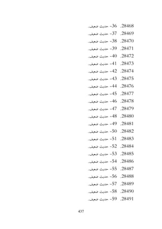 437
28468
.
36
-
.‫ضعيف‬ ‫حديث‬
28469
.
37
-
.‫ضعيف‬ ‫حديث‬
28470
.
38
-
.‫ضعيف‬ ‫حديث‬
28471
.
39
-
.‫ضعيف‬ ‫حديث‬
28472
.
40
-
.‫ضعيف‬ ‫حديث‬
28473
.
41
-
.‫ضعيف‬ ‫حديث‬
28474
.
42
-
.‫ضعيف‬ ‫حديث‬
28475
.
43
-
.‫ضعيف‬ ‫حديث‬
28476
.
44
-
.‫ضعيف‬ ‫حديث‬
28477
.
45
-
.‫ضعيف‬ ‫حديث‬
28478
.
46
-
.‫ضعيف‬ ‫حديث‬
28479
.
47
-
.‫ضعيف‬ ‫حديث‬
28480
.
48
-
.‫ضعيف‬ ‫حديث‬
28481
.
49
-
.‫ضعيف‬ ‫حديث‬
28482
.
50
-
.‫ضعيف‬ ‫حديث‬
28483
.
51
-
.‫ضعيف‬ ‫حديث‬
28484
.
52
-
.‫ضعيف‬ ‫حديث‬
28485
.
53
-
.‫ضعيف‬ ‫حديث‬
28486
.
54
-
.‫ضعيف‬ ‫حديث‬
28487
.
55
-
.‫ضعيف‬ ‫حديث‬
28488
.
56
-
.‫ضعيف‬ ‫حديث‬
28489
.
57
-
.‫ضعيف‬ ‫حديث‬
28490
.
58
-
.‫ضعيف‬ ‫حديث‬
28491
.
59
-
.‫ضعيف‬ ‫حديث‬
 