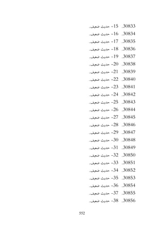 552
30833
.
15
-
.‫ضعيف‬ ‫حديث‬
30834
.
16
-
.‫ضعيف‬ ‫حديث‬
30835
.
17
-
.‫ضعيف‬ ‫حديث‬
30836
.
18
-
.‫ضعيف‬ ‫حديث‬
30837
.
19
-
.‫ضعيف‬ ‫حديث‬
30838
.
20
-
.‫ضعيف‬ ‫حديث‬
30839
.
21
-
.‫ضعيف‬ ‫حديث‬
30840
.
22
-
.‫ضعيف‬ ‫حديث‬
30841
.
23
-
.‫ضعيف‬ ‫حديث‬
30842
.
24
-
.‫ضعيف‬ ‫حديث‬
30843
.
25
-
.‫ضعيف‬ ‫حديث‬
30844
.
26
-
.‫ضعيف‬ ‫حديث‬
30845
.
27
-
.‫ضعيف‬ ‫حديث‬
30846
.
28
-
.‫ضعيف‬ ‫حديث‬
30847
.
29
-
.‫ضعيف‬ ‫حديث‬
30848
.
30
-
.‫ضعيف‬ ‫حديث‬
30849
.
31
-
.‫ضعيف‬ ‫حديث‬
30850
.
32
-
.‫ضعيف‬ ‫حديث‬
30851
.
33
-
.‫ضعيف‬ ‫حديث‬
30852
.
34
-
.‫ضعيف‬ ‫حديث‬
30853
.
35
-
.‫ضعيف‬ ‫حديث‬
30854
.
36
-
.‫ضعيف‬ ‫حديث‬
30855
.
37
-
.‫ضعيف‬ ‫حديث‬
30856
.
38
-
.‫ضعيف‬ ‫حديث‬
 