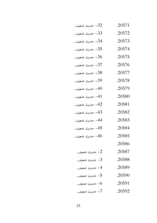 53
20571
.
32
-
.‫ضعيف‬ ‫حديث‬
20572
.
33
-
.‫ضعيف‬ ‫حديث‬
20573
.
34
-
.‫ضعيف‬ ‫حديث‬
20574
.
35
-
.‫ضعيف‬ ‫حديث‬
20575
.
36
-
.‫ضعيف‬ ‫حديث‬
20576
.
37
-
.‫ضعيف‬ ‫حديث‬
20577
.
38
-
.‫ضعيف‬ ‫حديث‬
20578
.
39
-
.‫ضعيف‬ ‫حديث‬
20579
.
40
-
.‫ضعيف‬ ‫حديث‬
20580
.
41
-
.‫ضعيف‬ ‫حديث‬
20581
.
42
-
.‫ضعيف‬ ‫حديث‬
20582
.
43
-
.‫ضعيف‬ ‫حديث‬
20583
.
44
-
.‫ضعيف‬ ‫حديث‬
20584
.
45
-
.‫ضعيف‬ ‫حديث‬
20585
.
46
-
.‫ضعيف‬ ‫حديث‬
20586
.
20587
.
2
-
.‫ضعيف‬ ‫حديث‬
20588
.
3
-
.‫ضعيف‬ ‫حديث‬
20589
.
4
-
.‫ضعيف‬ ‫حديث‬
20590
.
5
-
.‫ضعيف‬ ‫حديث‬
20591
.
6
-
.‫ضعيف‬ ‫حديث‬
20592
.
7
-
.‫ضعيف‬ ‫حديث‬
 