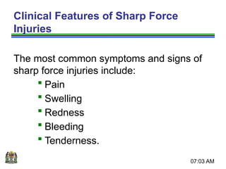 3.0 SHARP FORCE INJURIES and documentation.pptx