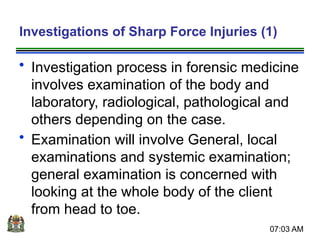 Sharp Force Trauma Radiograph 3.0 SHARP FORCE INJURIES and documentation.pptx