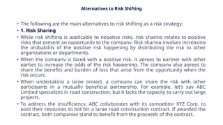 Chapter 3Risk Distribution and Risk shifting | PPTX